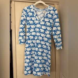 Lilly Pulitzer Christie “Tusk in Sun” print V-Neck Dress